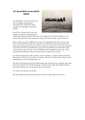 A preview of a PDF biography for Green, Gerald Wilson